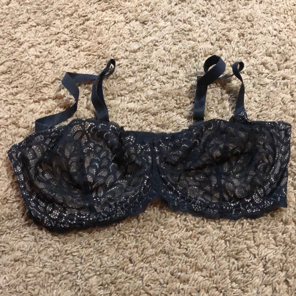 Black Lace Balconette bra.